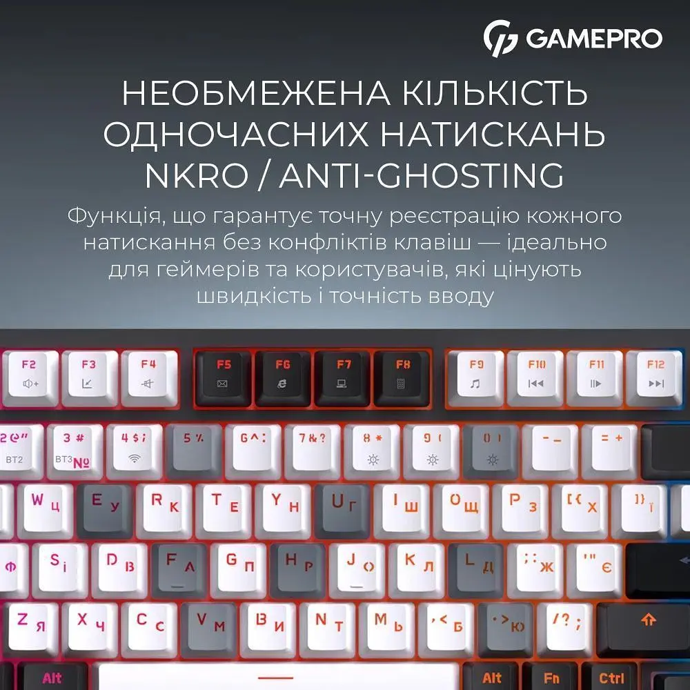 Клавиатура GamePro Asgard Valhalla Pro QLAB Sakura Switch Black (MK160-B-QS-PRO) - фото 16