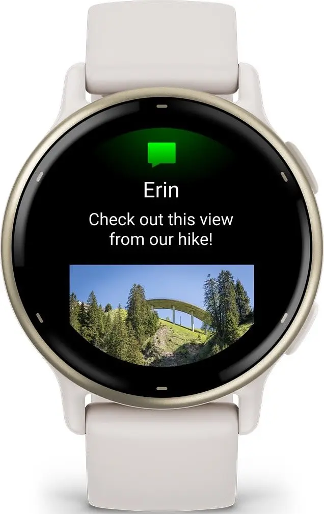 Смарт-годинник Garmin vivoactive 5 Cream Gold Aluminum Bezel with Ivory Case and Silicone Band (010-02862-11/5B) - фото 2