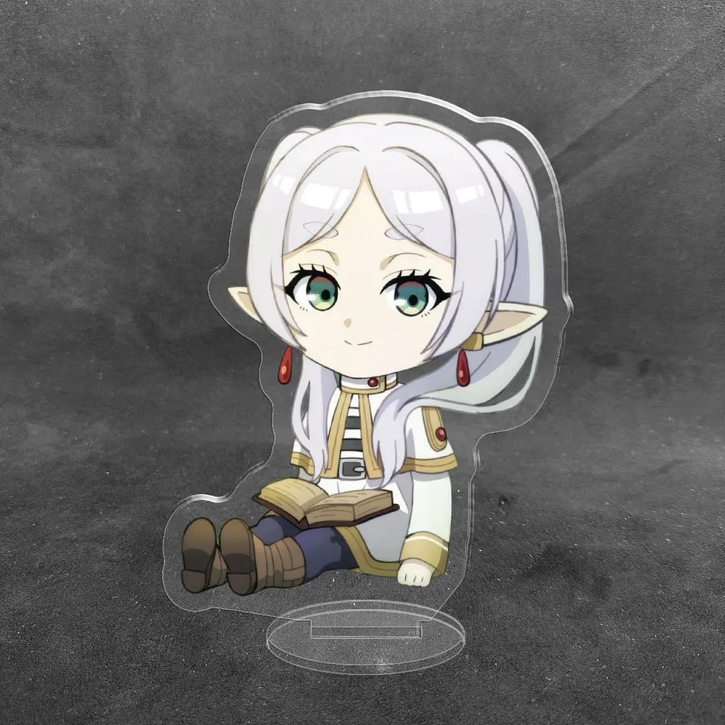 Акрилова колекційна фігурка Чібі Chibi Аніме Фрірен, яка проводжає в останній шлях 10 см - фото 2