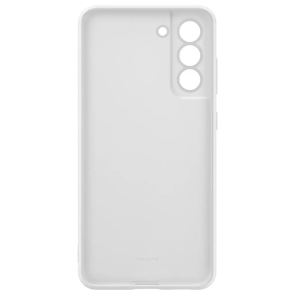 Оригінальний силіконовий чохол Silicone Cover для Samsung Galaxy S21 FE (G990) White EF-PG990TWEGRU - фото 5
