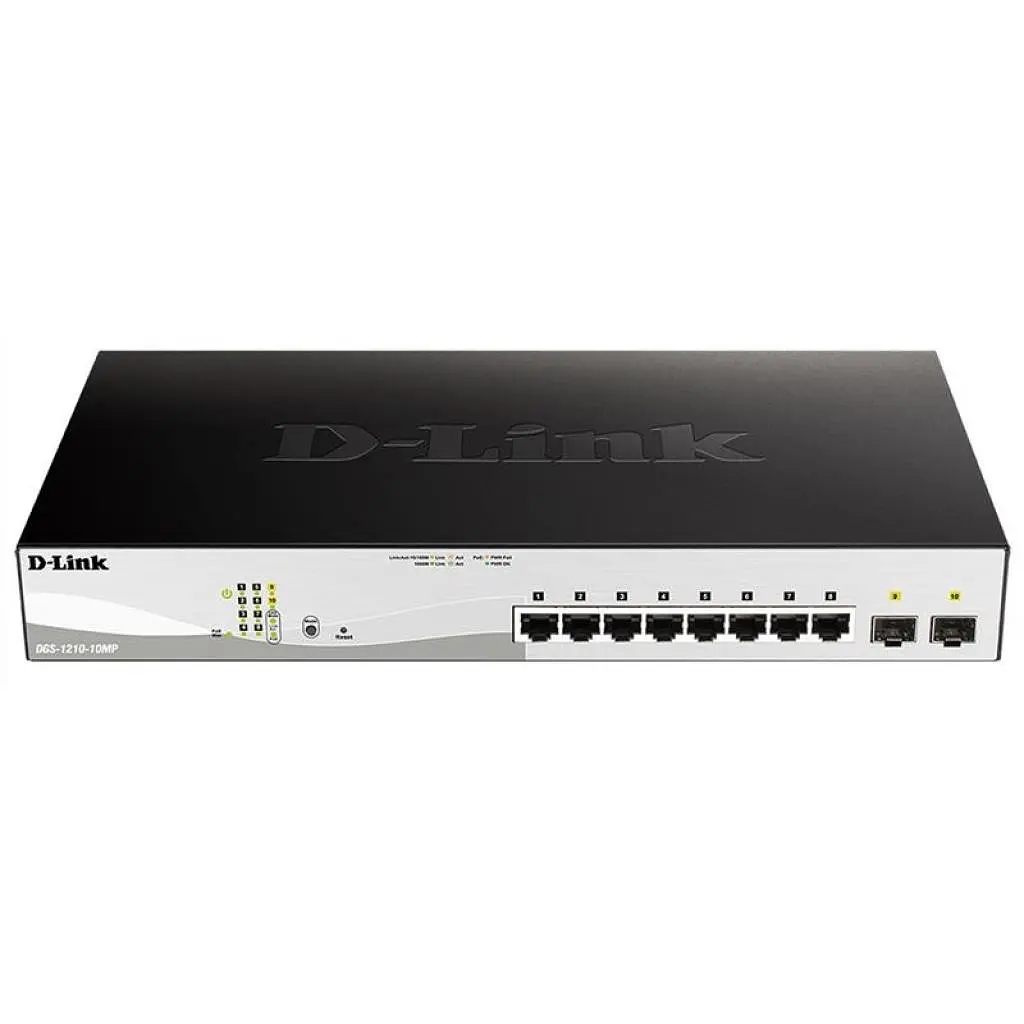 Комутатор мережевий D-Link DGS-1210-10MP - фото 3
