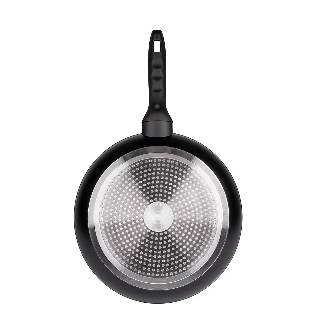 Набір сковорідок Smart Fry (24, 26, 28 см) + універсальна кришка та кухонні щипці - фото 5