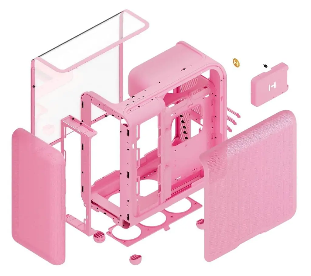 Корпус Hyte X50 без БЖ Strawberry Milk (CS-HYTE-X50G-SM) Без БП - фото 8