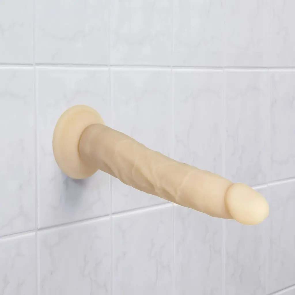 Фалоімітатор Addiction Naked - 9 silicone Dual Density Bendable Dildo Vanilla - фото 5
