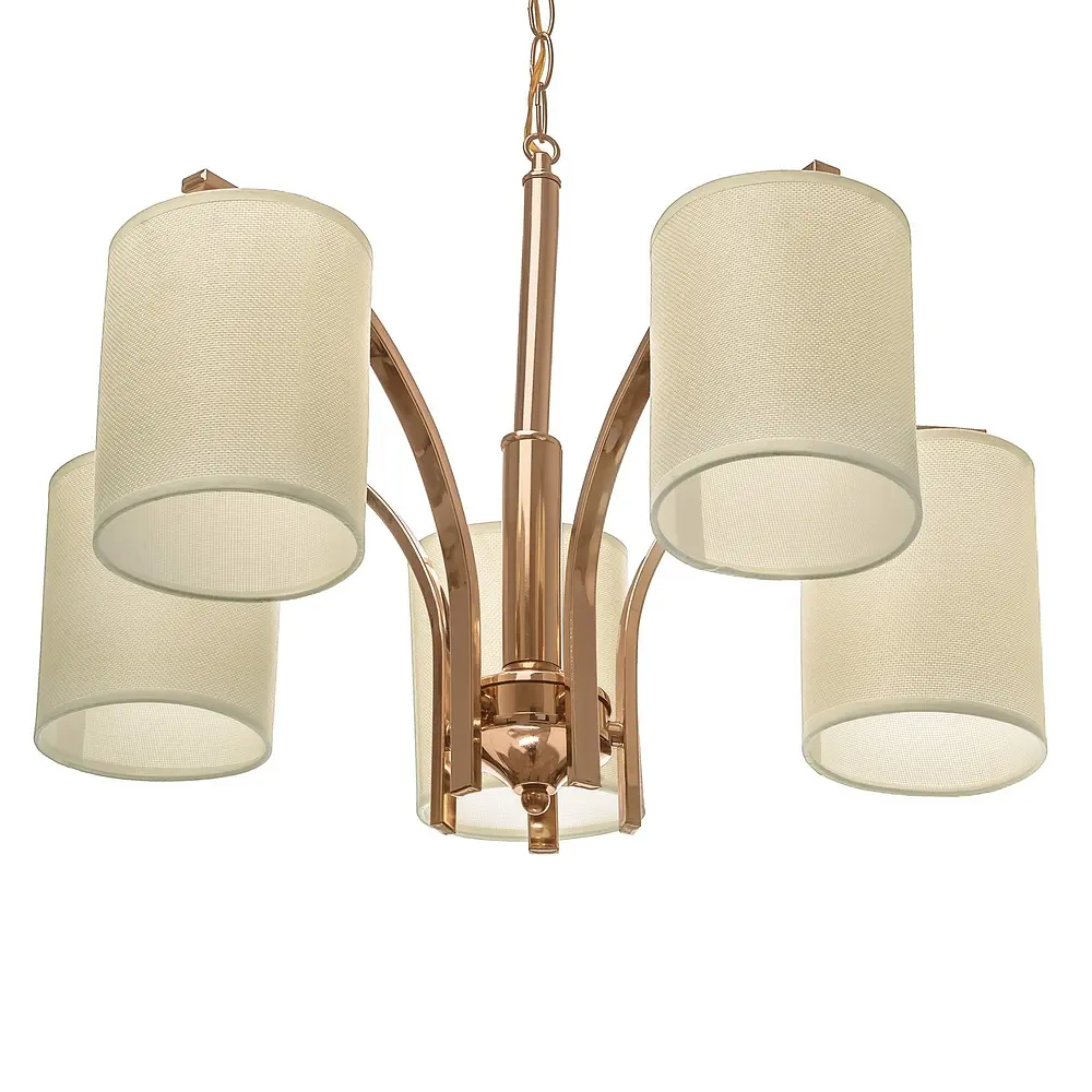 Люстра подвесная Brille с абажуром E27 60W G (BKL-655S/5) - фото 6