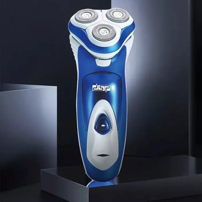 Электробритва роторная XPRO DSP 60081 для влажного и сухого бритья бело-синяя (41476-60081_517) - фото 6