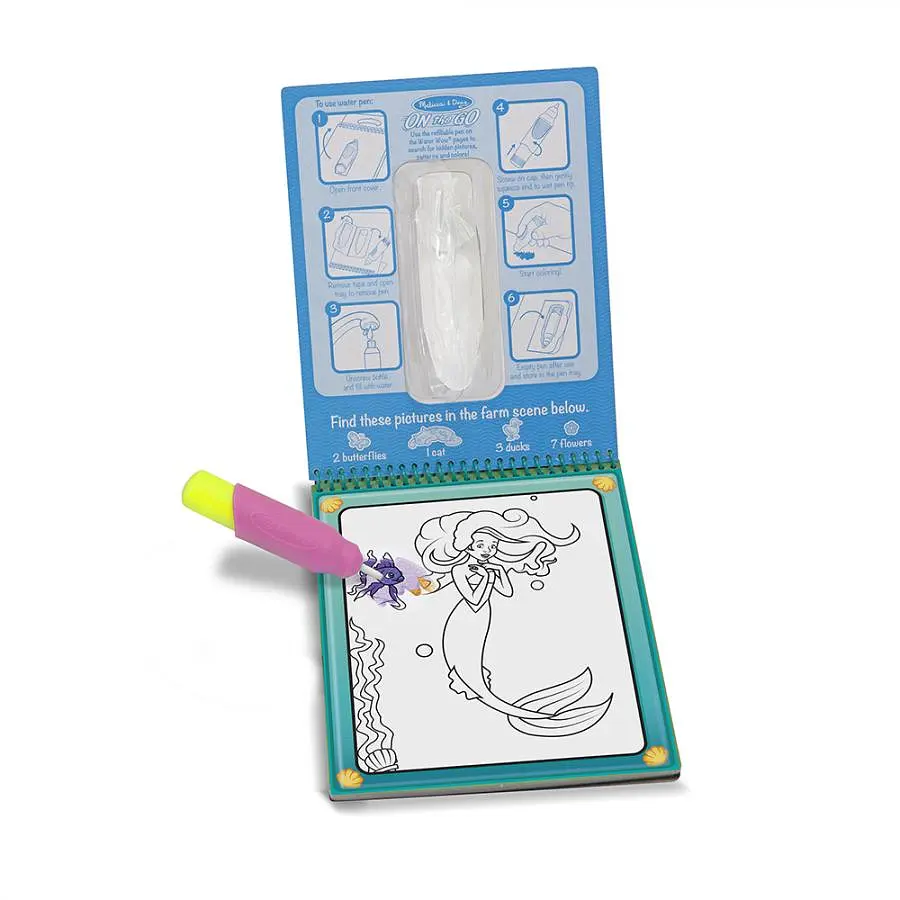 Водная раскраска с ручкой Melissa & Doug Water WOW Сказочный мир (SM93200/6074889) - фото 2