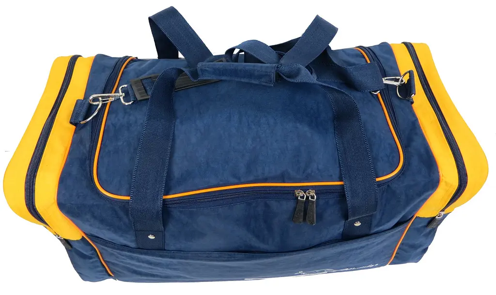 Сумка дорожня середнього розміру Wallaby 437-10 62L Синя жовта - фото 6