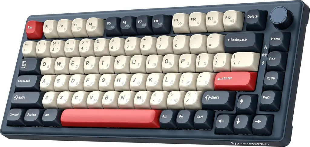 Клавіатура бездротова GamePro Asgard Yord Keychron Super Red Switch Blue (MK266BL) - фото 2
