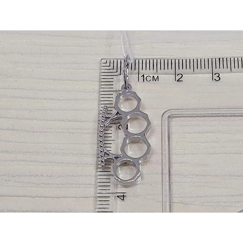 Срібна підвіска Vegas Кастет. 30060Р - фото 3