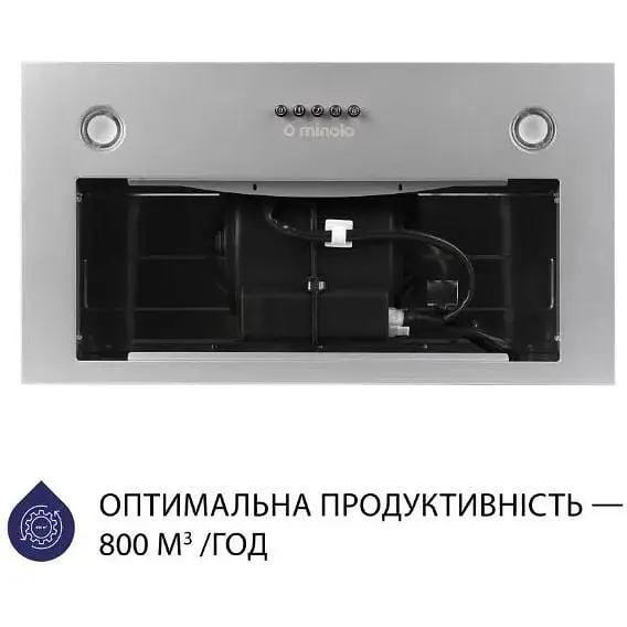 Витяжка вбудована Minola HBI 5327 GR 800 LED - фото 2
