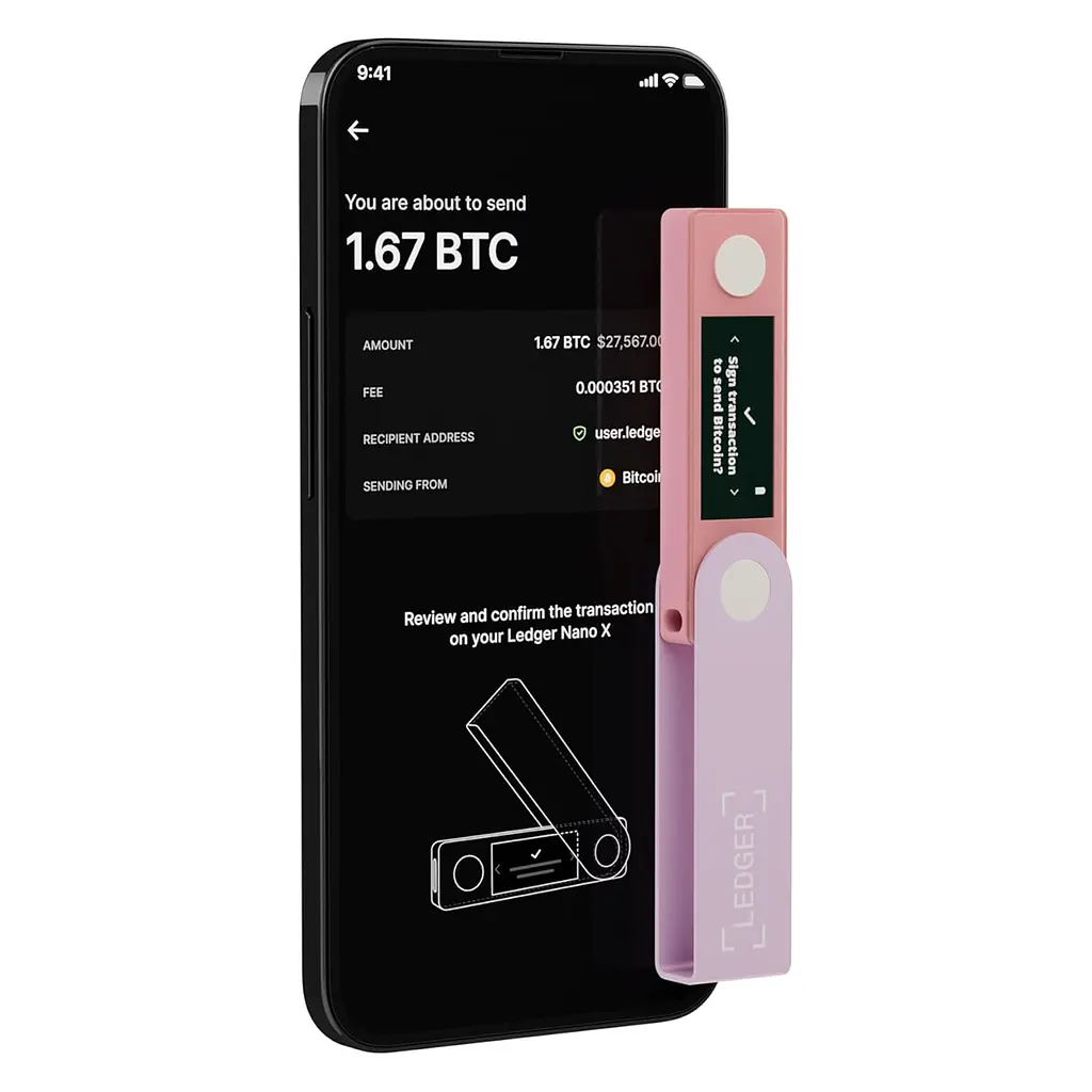 Аппаратный кошелек Ledger Nano X Pastel Pink (LNXPP) - фото 6