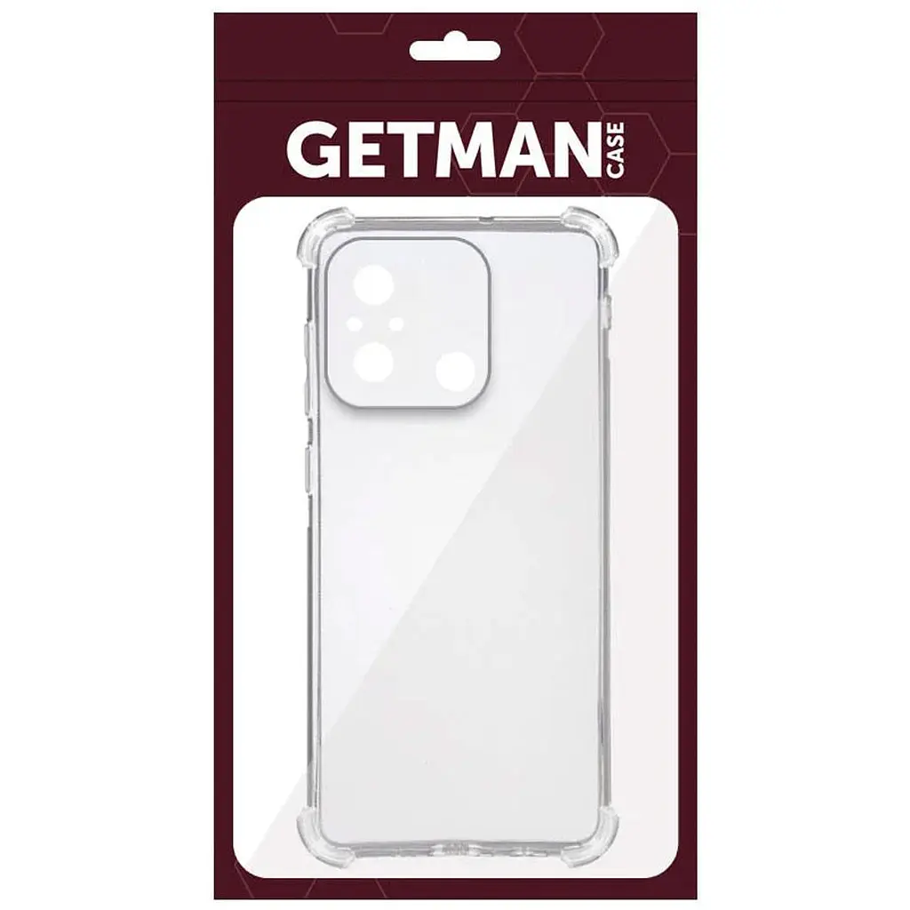 Чохол GETMAN 11A Ease logo для Xiaomi Redmi 12C Transparent [84459] - фото 2
