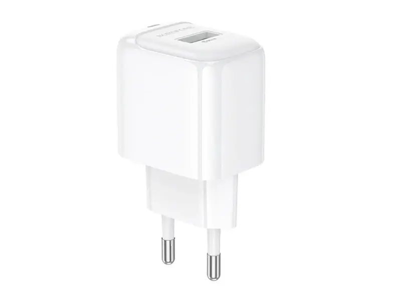 Блок живлення Borofone BAS42A Potential single-port QC3.0 charger (EU) White (6941991113789) - фото 2