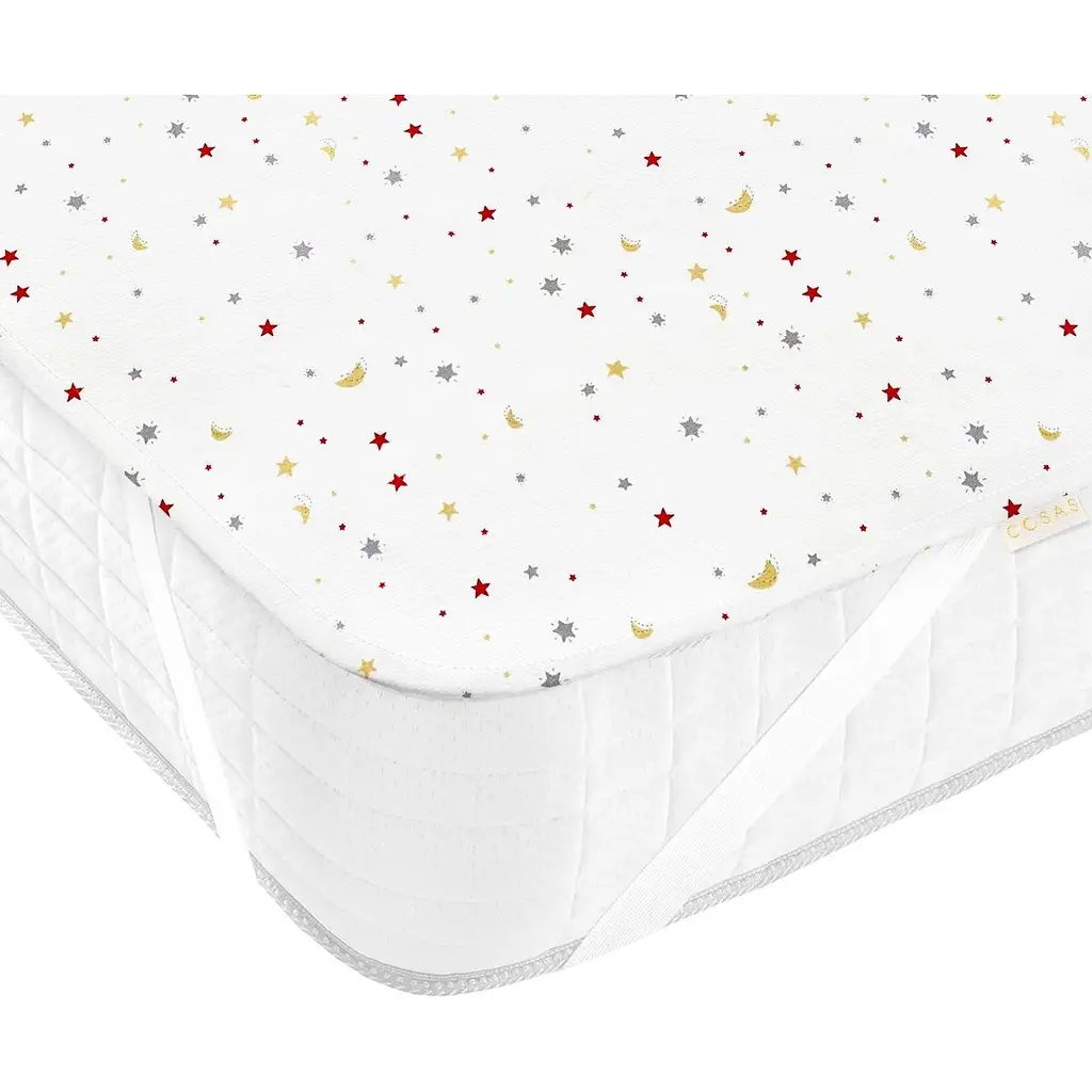 Наматрасник непромокаемый Cosas Moon Stars 70х120 см белый (WaterSheet_StarsMoon_120) - фото 5