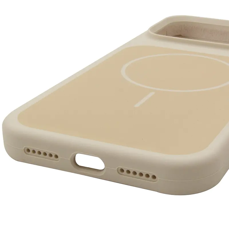 Чохол Epik Silk Duo Color (AA) NO LOGO with Magnetic Fit для Apple iPhone 17 Pro Max / 18 Pro Max (6.9") Antique White - фото 5