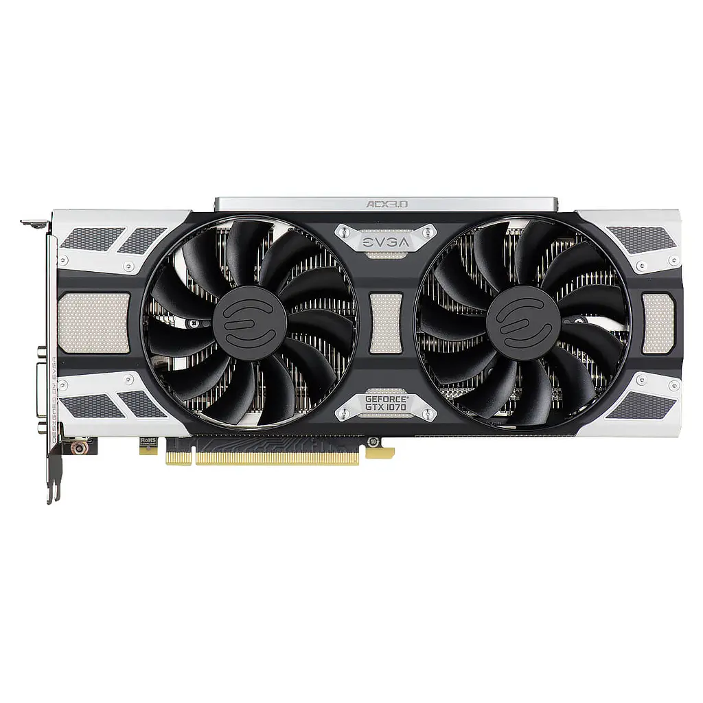 Відеокарта EVGA GTX 1070 8Gb GAMING ACX 3.0 Led (08G-P4-6171-KR) (GDDR5, 256 bit, PCI-E 3.0 x16) Б/в
