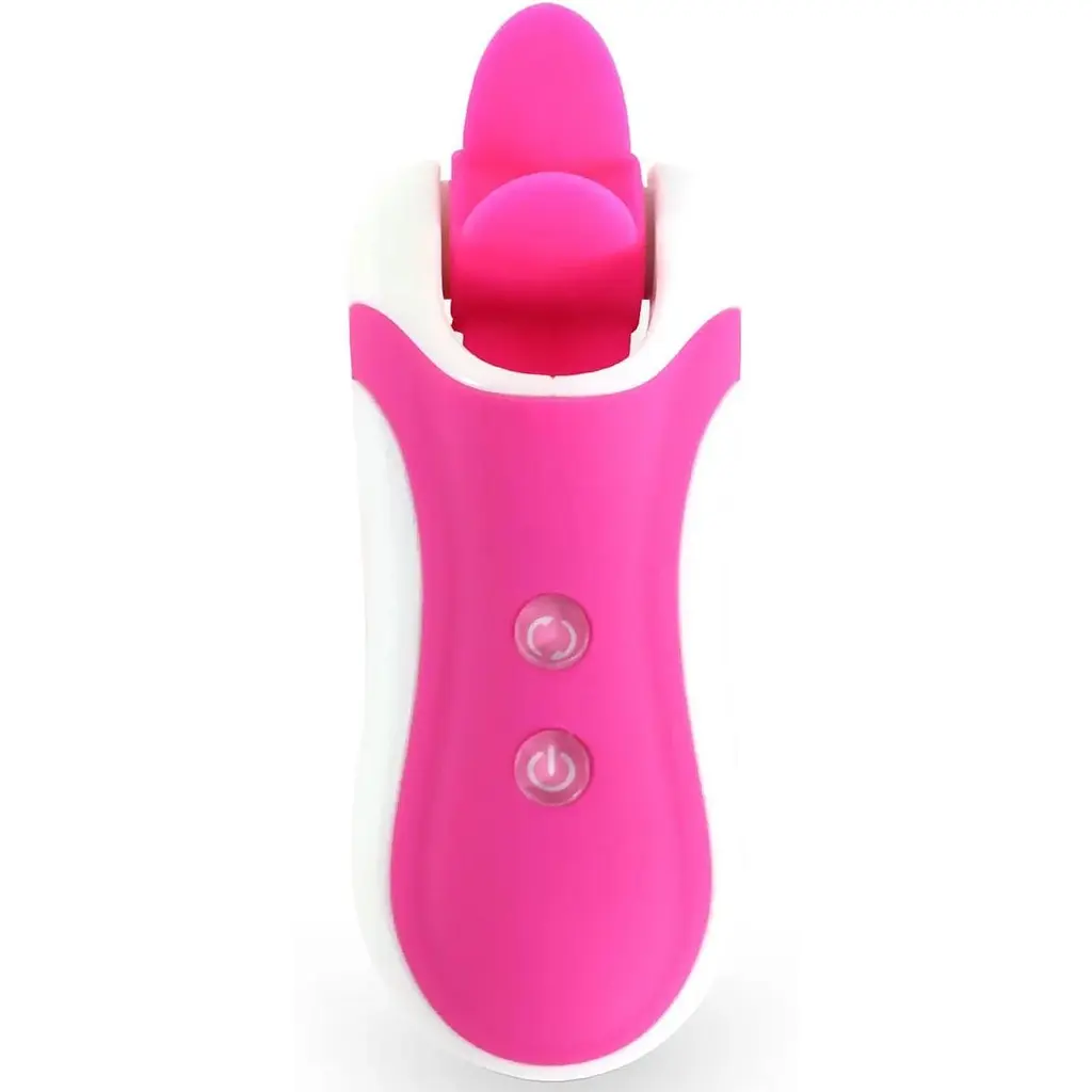 Стимулятор з імітацією оральних ласк FeelzToys Clitella Oral Clitoral Stimulator Pink - фото 4