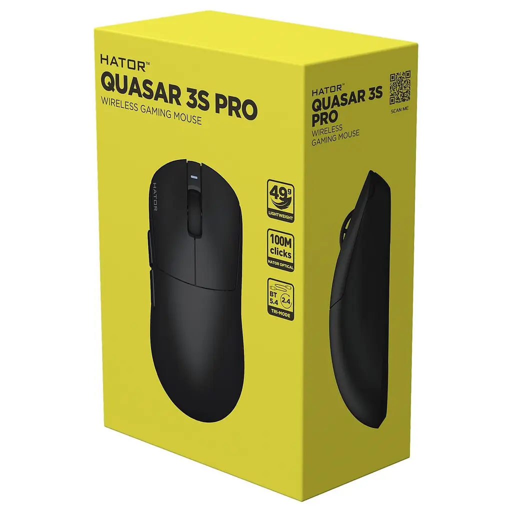 Миша HATOR Quasar 3S PRO Wireless Black (HTM745) - фото 6