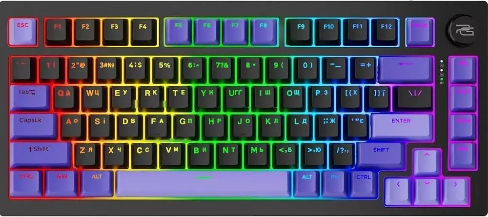 Клавіатура Proove Gaming Coupe Wireless Keyboard (Ukraine Layout) black purple (WKCP00022416)