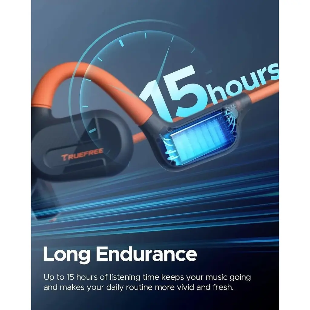 Бездротові спортивні навушники Truefree F2 Bluetooth 5.3 з повітряною провідністю  - фото 5