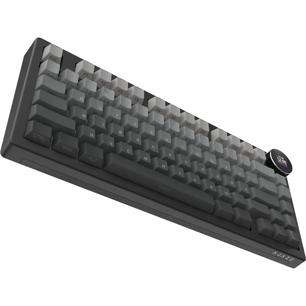 Клавіатура Ajazz AK820 V2 White Peach Switch Wireless/Bluetooth/USB UA Black/Gray (AK820-V2-WP-S-BG) - фото 5