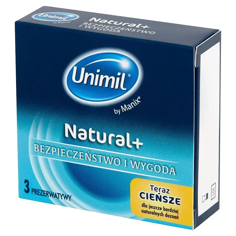 Презервативи Unimil Natural+ — захист та природні відчуття, 3 шт Unimil 27-083259 101910