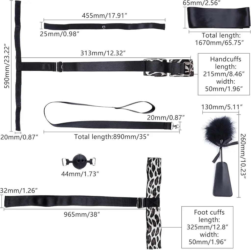 БДСМ-набір LOCKINK YEAHWOW Armbinder Restraint Set Black SX2843 104346 - фото 3