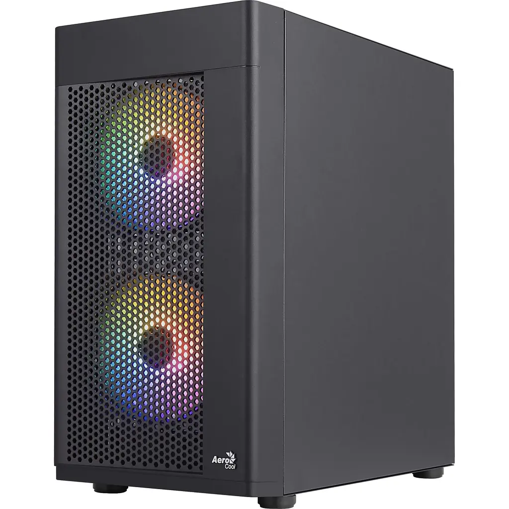 Корпус для ПК AeroCool Hexform-G-BK-v2 Black 600W (ACCX-PV38004.11) - фото 2