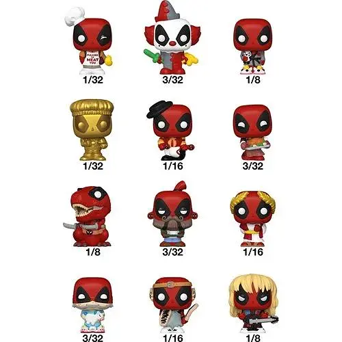 Фігурка Funko Mystery Bitty Pop! Марвел Дедпул Marvel Deadpool Секретна фігурка 3 см BP M D BP M D - фото 3