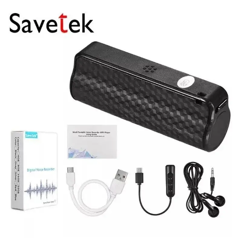 Міні диктофон з голосовою активацією записи Savetek 1000 PRO (GS-R59N), 8 Гб пам'яті (вдосконалена версія) (100328pro) - фото 8