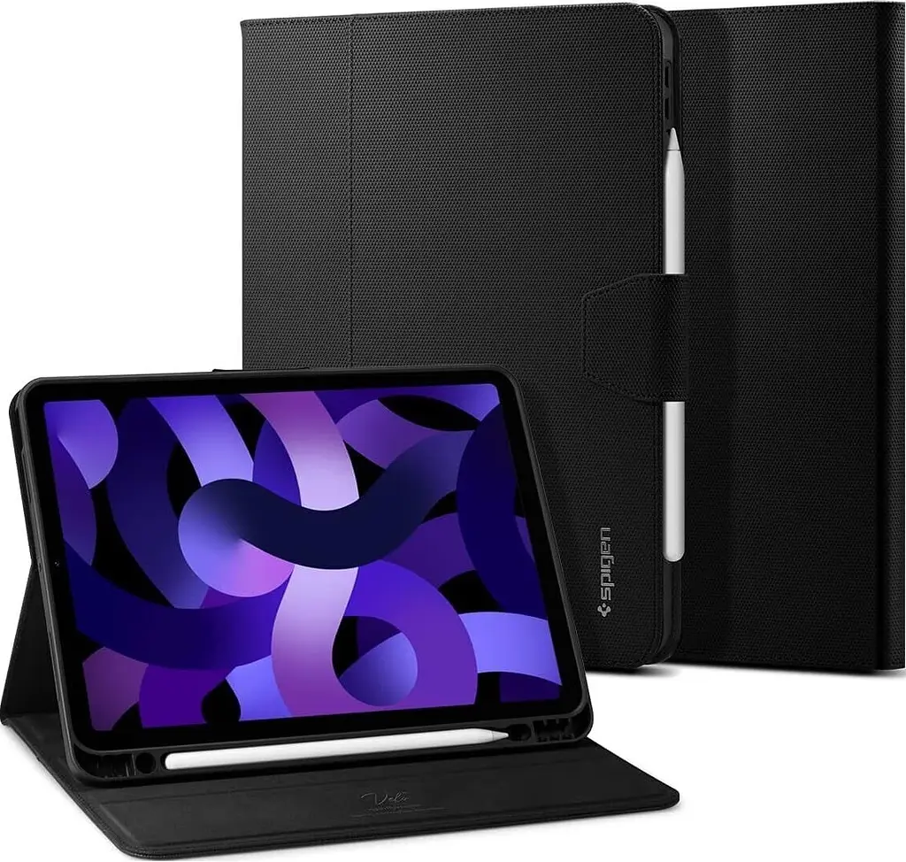 Чехол Spigen Liquid Air Folio для Apple iPad Air 10.9 2020/2022 / iPad Air 11 2024/2025 Black (ACS02246)