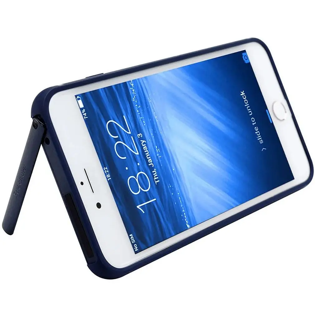 Чехол-накладка Baseus Hermit Bracket Case iPhone 7 Plus Dark Blue - фото 3