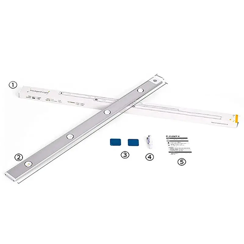 Сенсорний світильник LED з датчиком руху MZ-L1602 (40*10*400mm) White - фото 3