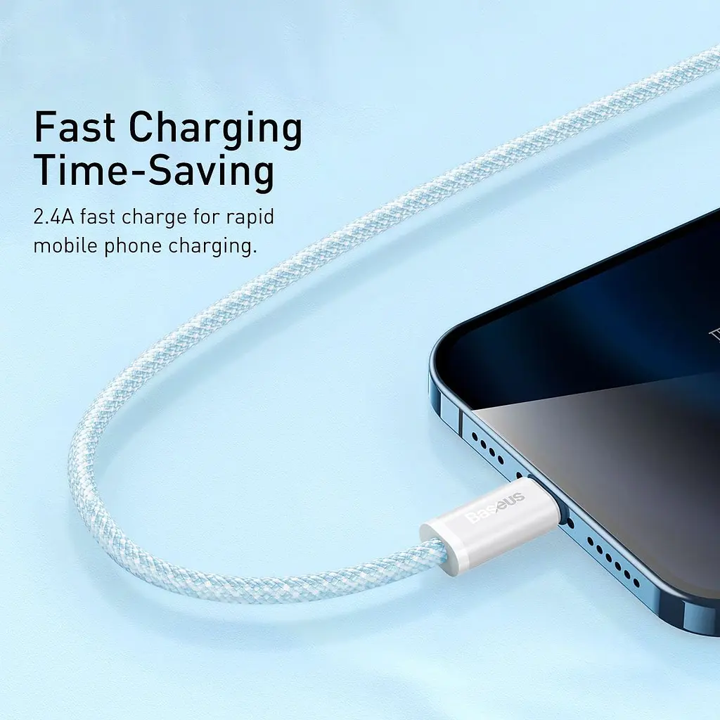 Кабель Baseus Dynamic Series USB to Lightning 2m Blue (CALD000503) [168594] - фото 8
