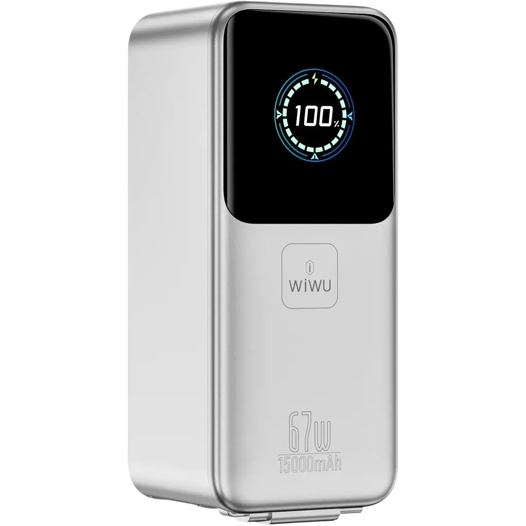 Зовнішній акумулятор WiWU PM501 15000mAh 67W Gray (6979107512751) [172714] - фото 3