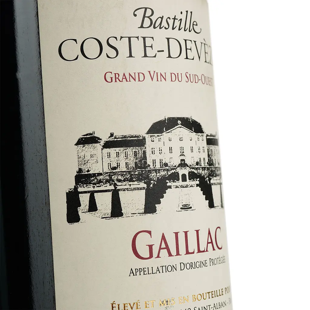 Вино Bastille Coste-Devezes Rouge AOP Gaillac, красное, сухое, 0,75 л - фото 5