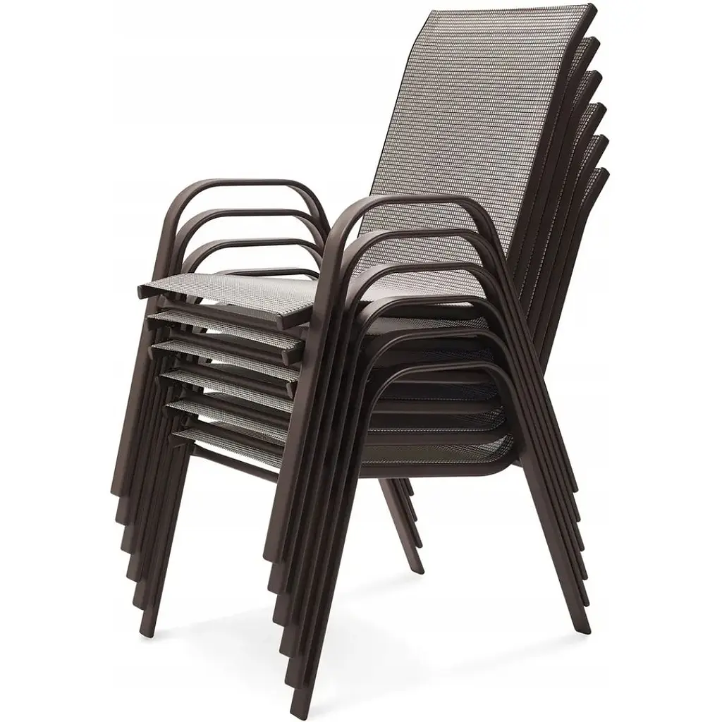 Комплект садовых стульев Chomik Garden Line Cortina коричневый - фото 5