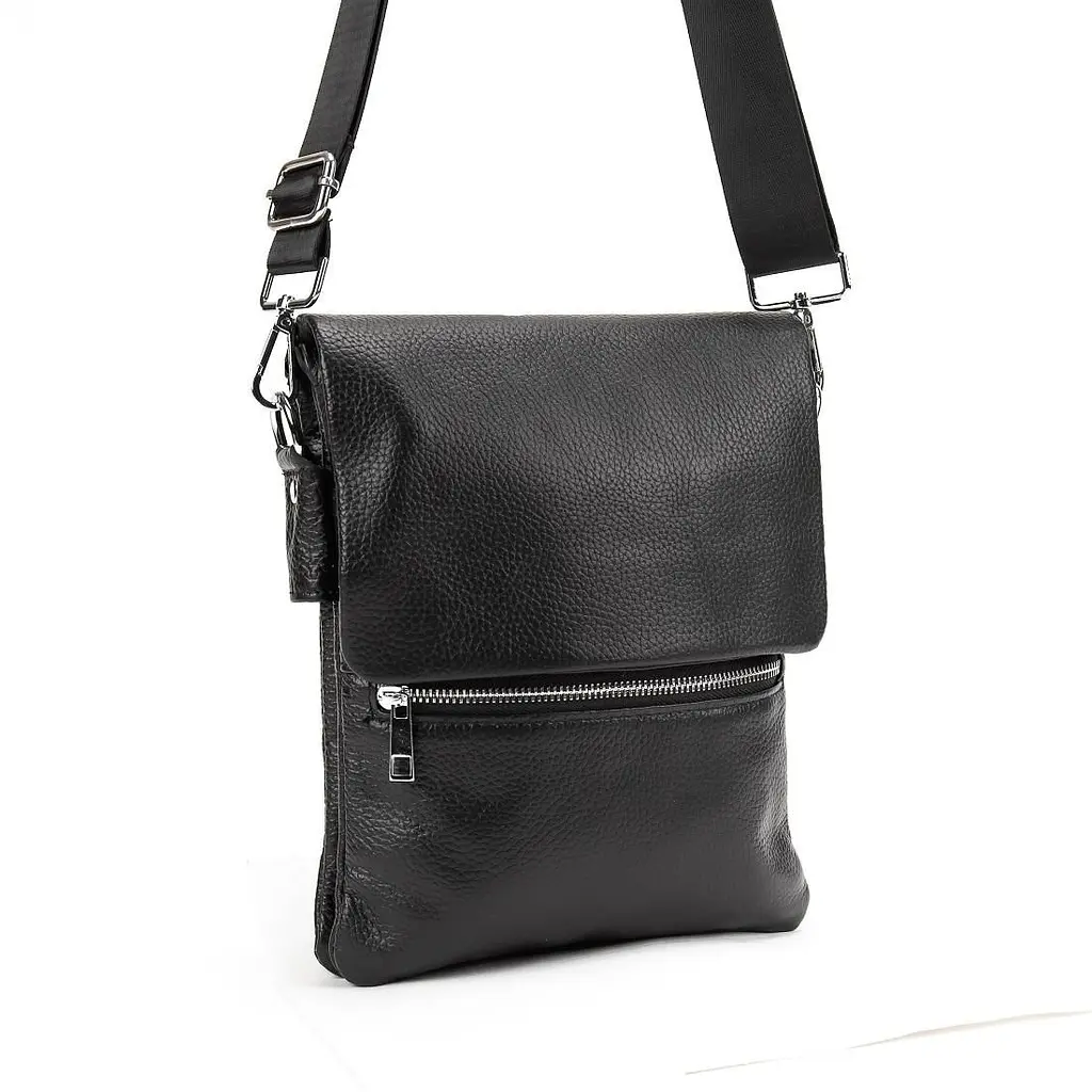 Шкіряний чоловічий месенджер із клапаном Tiding Bag M56-2056A - фото 2