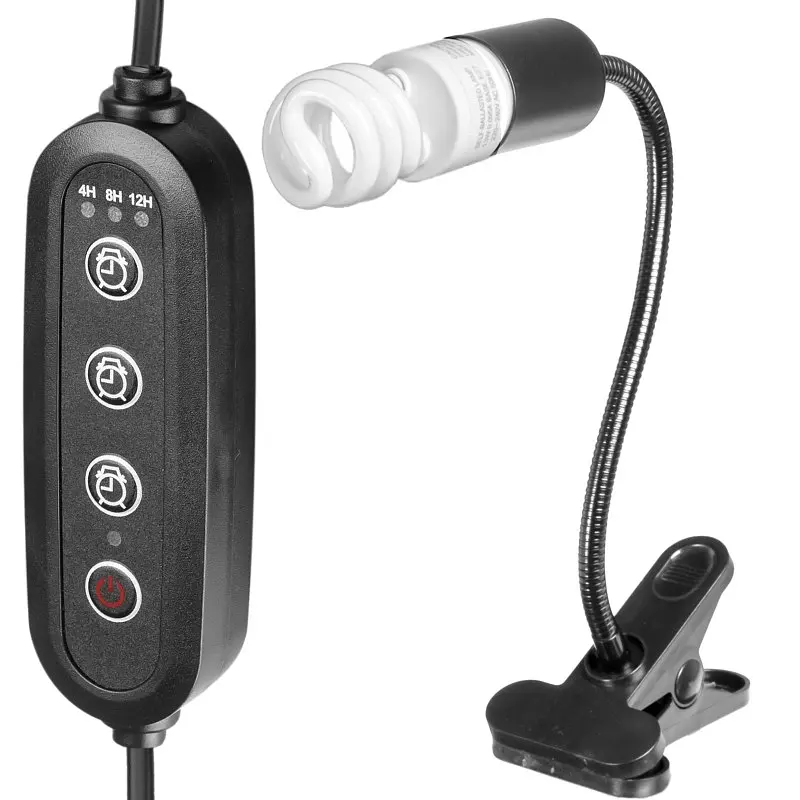 Світильник довгий з затискної ручкою і таймером Terrario Long ReptiSun Time Control 200W - фото 5
