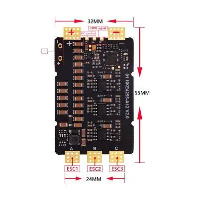 Регулятор ходу (ESC) HAKRC 4225 120A 12S (HAK4225) - фото 4