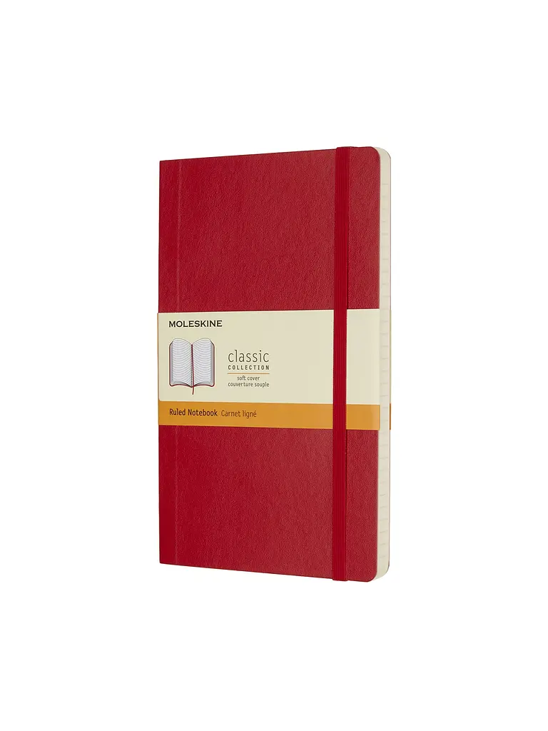 Записник Moleskine Classic середній, Лінійка Червоний М’який (QP616F2)
