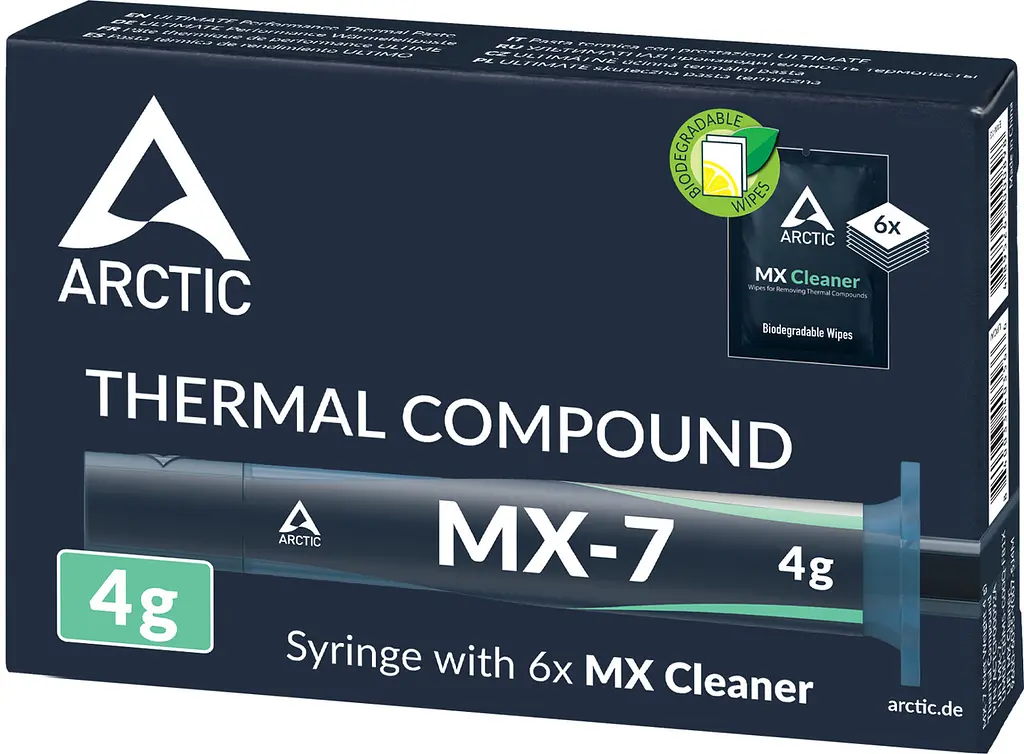 Термопаста Arctic MX-7. 4ч + 6pcs MX Cleaner (ACTCP00092A) - фото 2