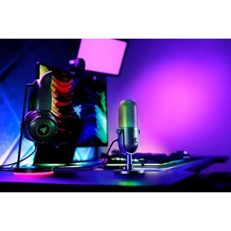Мікрофон Razer Seiren V3 Chroma Quartz (RZ19-05060300-R3M1) - фото 9