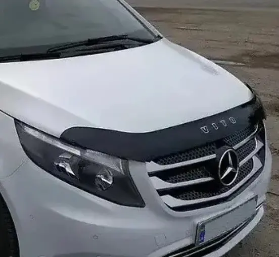 Дефлектор капоту мухобійка Mercedes-Benz Vito (W447) c 2014- Євро Кріплення (Vip Tuning) MRD12 - фото 2