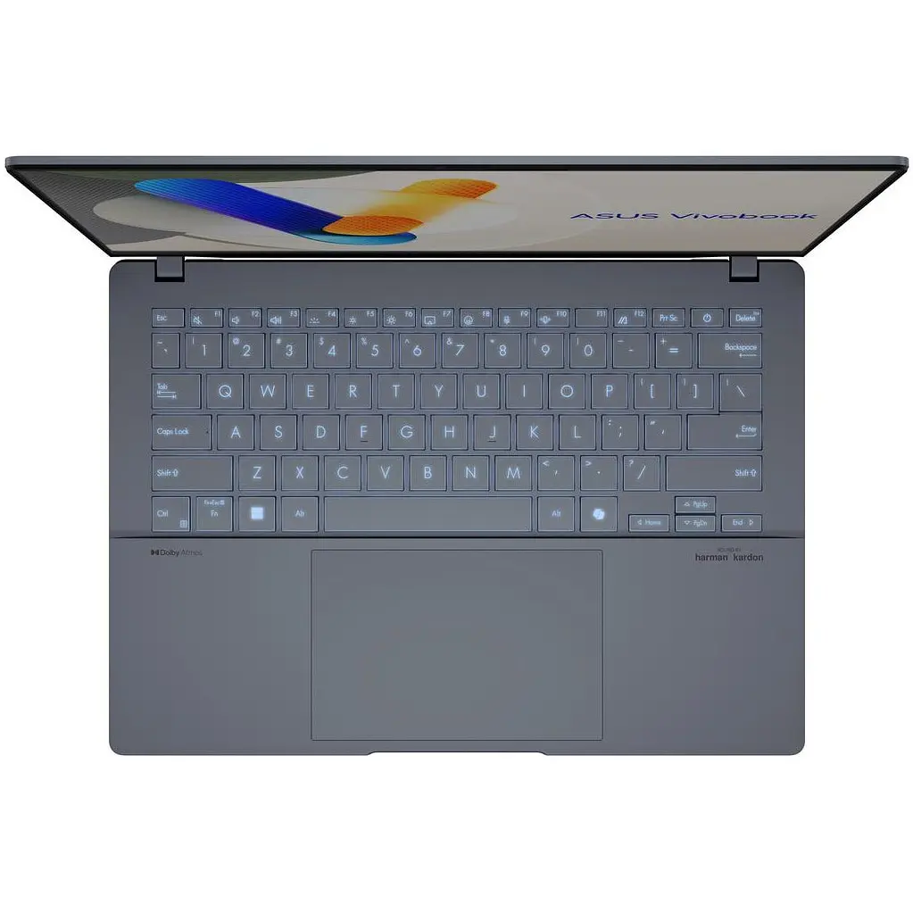 Ноутбук ASUS Vivobook S14 OLED S5406MA з процесором Intel Core Ultra 7 155H pana la 4.8GHz, 14'', WUXGA, OLED, 16GB LPDDR5X RAM, 512GB SSD, Intel Arc графікою, Windows 11 Pro, Mist - фото 10