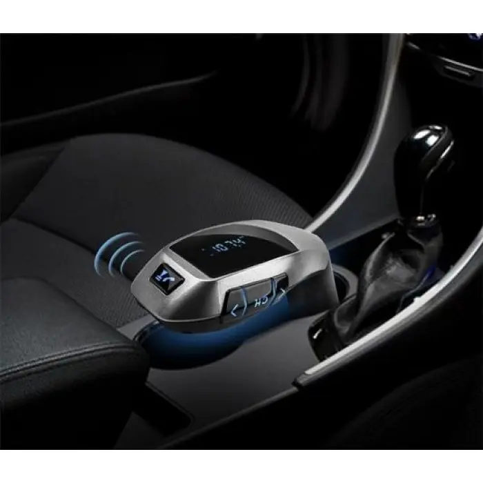 Автомобильный FM трансмиттер модулятор в машину H20 Bluetooth MP3 - фото 5