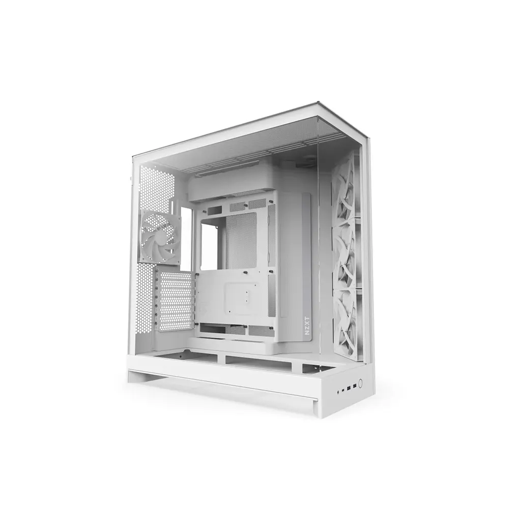 Корпус для ПК NZXT H9 Flow Dual-Chamber All White (CM-H92FW-01)