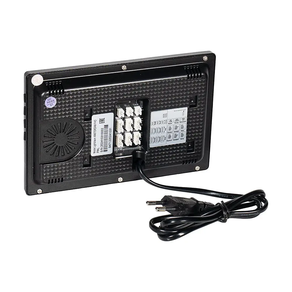 Видеодомофон 7" Light Vision AMSTERDAM FHD Black (82-00205) - фото 8