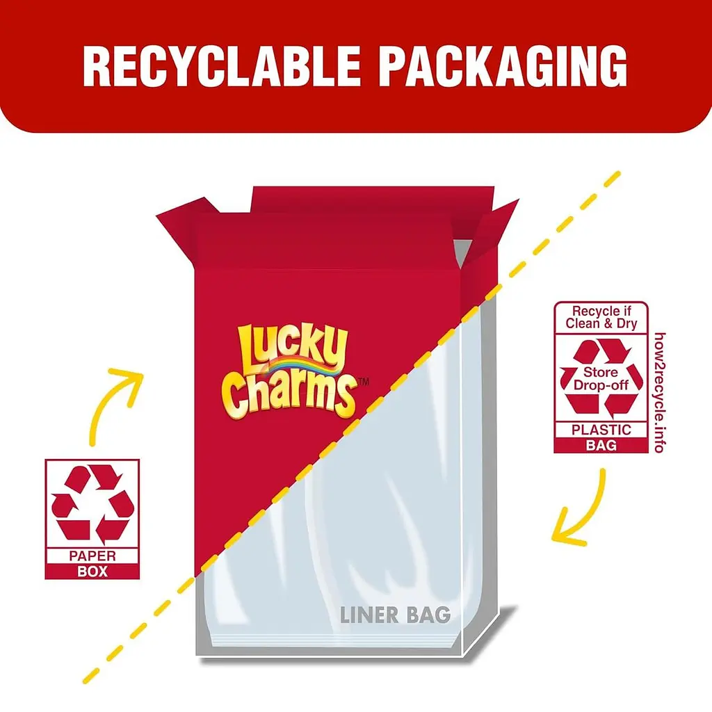 Сухий сніданок Lucky Charms Rainbow Sprinkles Cereal Birthday Cake Flavor 309г - фото 6